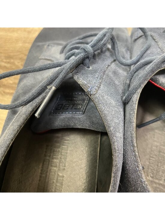Clae Ellington Suede Lace Up Waxed Shoes Navy Blue Grey Men’s Size 12 main image 4